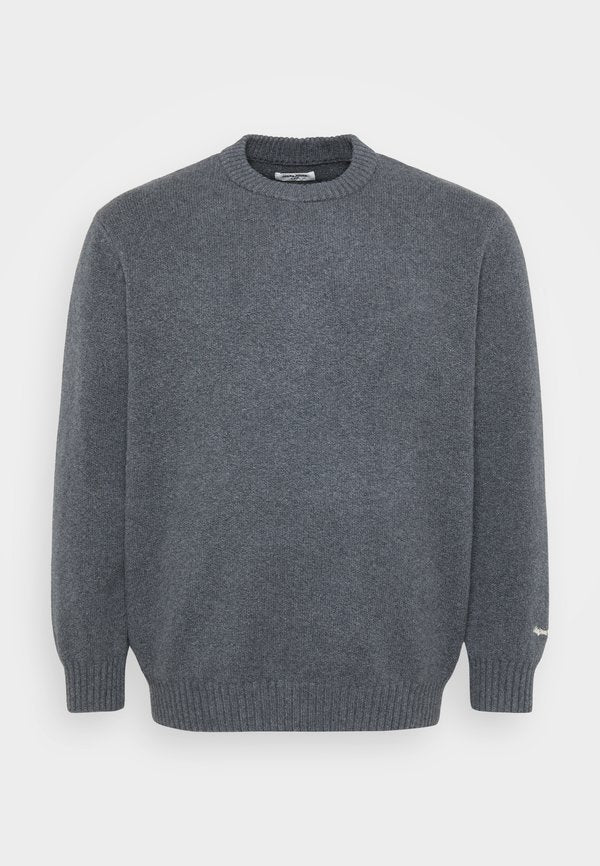 Jack & Jones Knitted Plus Size Knitted - Jumper - dark grey melange
