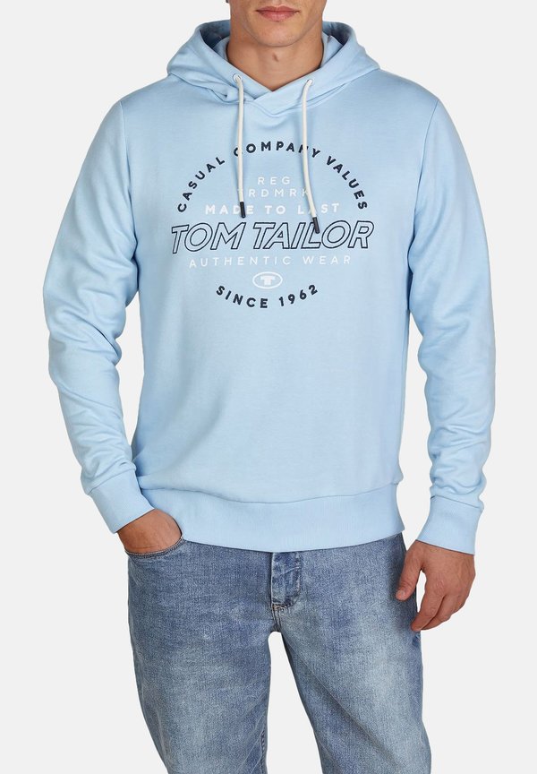TOM TAILOR TTHOODIE - Hoodie - middle sky blue