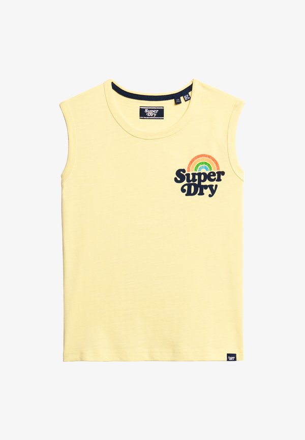 Superdry & Co VINTAGE RAINBOW - Top - island yellow