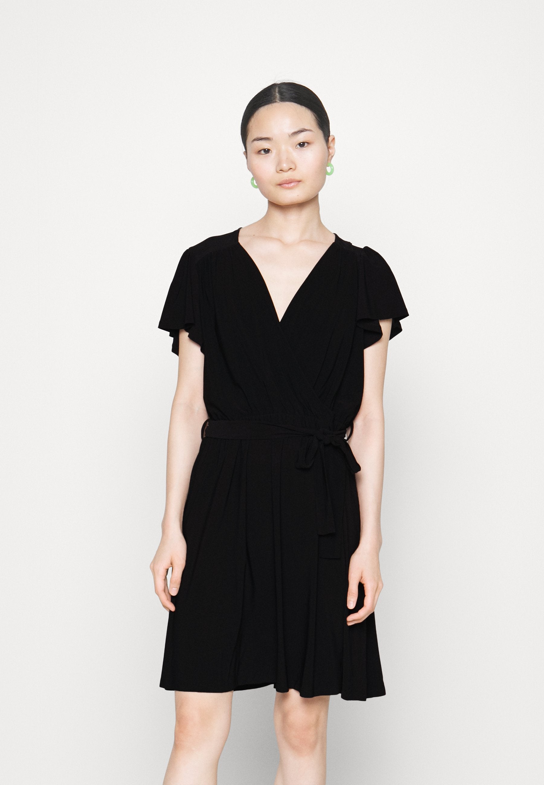 Anna Field Petite FRILLED CAP SLEEVES FLARED DRESS