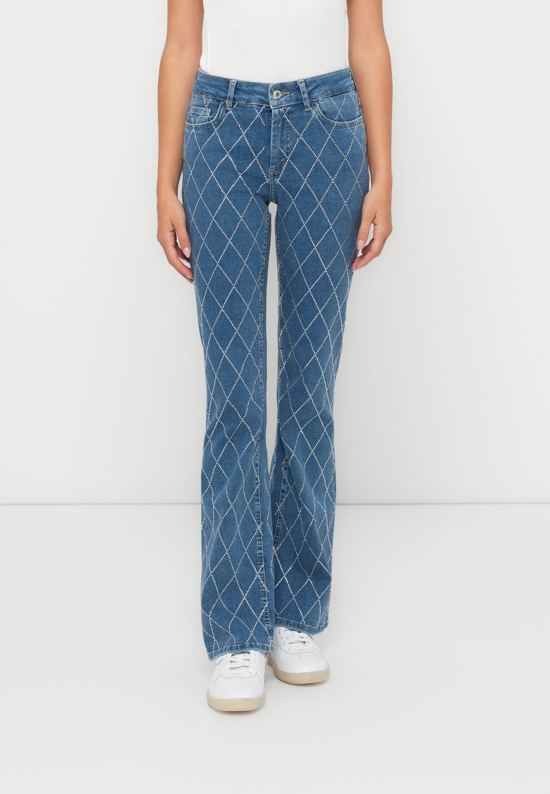 ONLBLUSH FLARED HARLEKIN Media 3