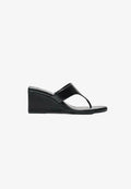 Bershka WEDGE THONG - SANDALS - T-bar sandals - black