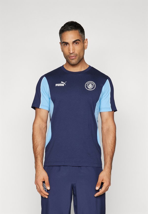 Puma MCFC  - Sports T-shirt - navy/team light blue