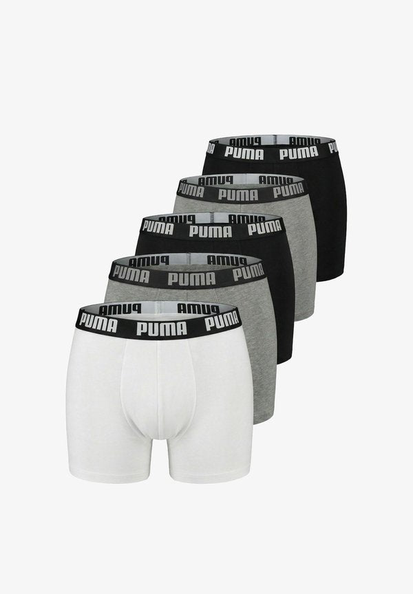 Puma 5ER PACK - Boxer briefs - weiß   schwarz   grau