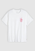 Levi's® RELAXED FIT TEE - Print T-shirt - fresh white plus
