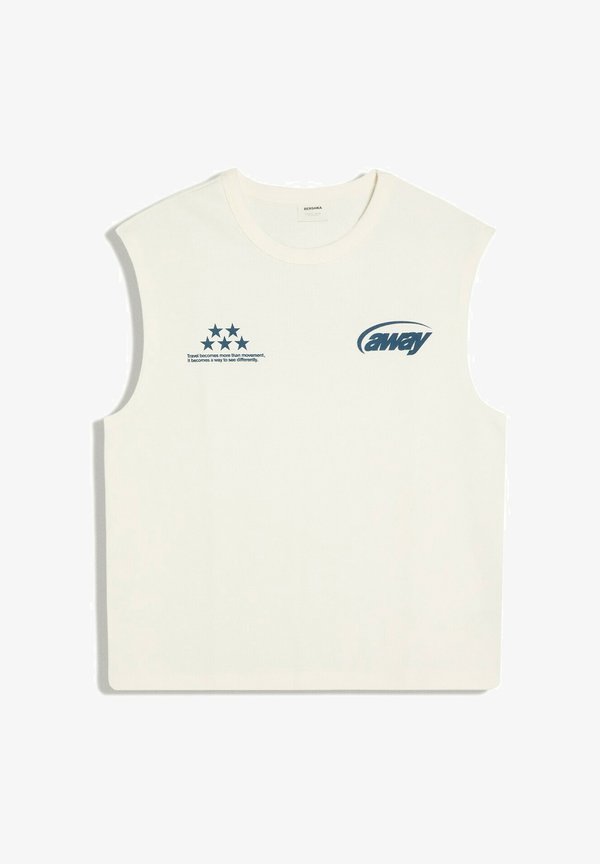 Bershka WORKER T-SHIRT - Top - white