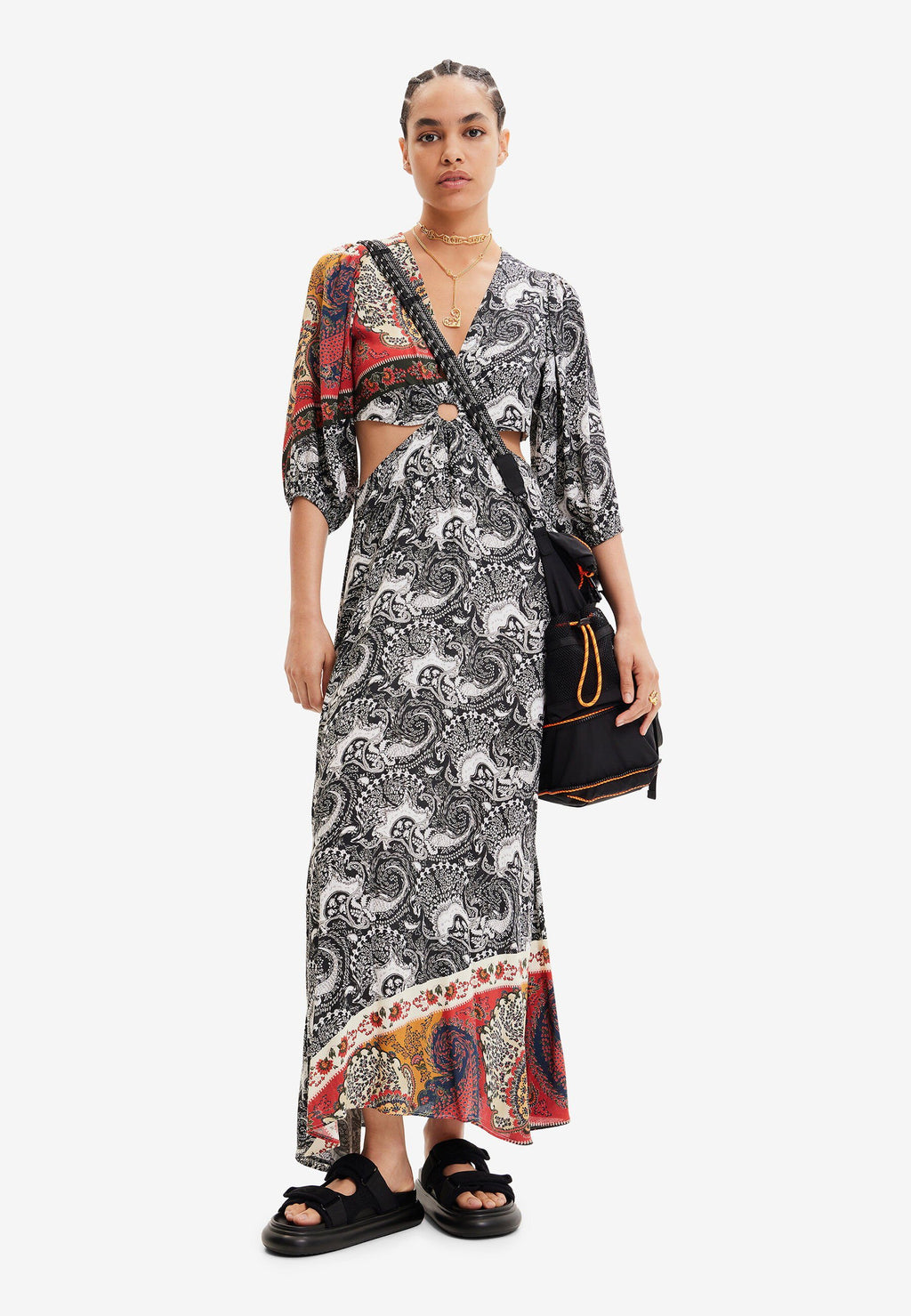 Desigual LONG PAISLEY CUT OUT