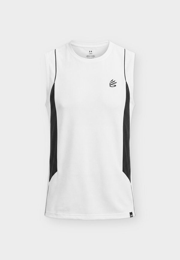 Under Armour HOOPS TRAINING TANK - Top - white/ultimate black