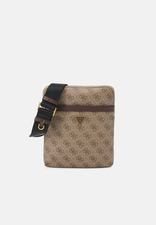 Guess MILANO FLAT - Cross body bag - beige/brown