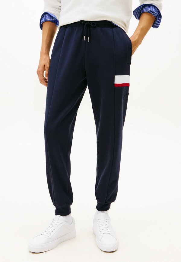 Tommy Hilfiger RWB INSERT - Tracksuit bottoms - desert sky