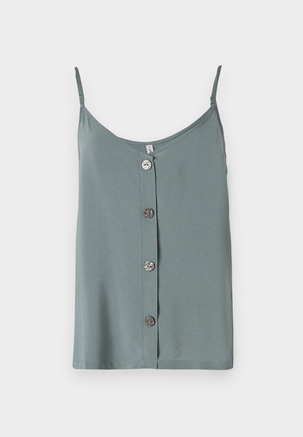 ONLY ONLNELLY LIFE BUTTON SINGLET SOLID - Top - balsam green