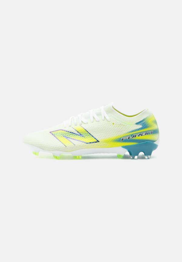 New Balance FURON PRO FG V9 - Firm-ground football boots - white/alkaline green