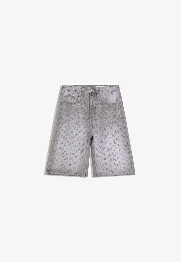 Bershka Denim shorts - grey