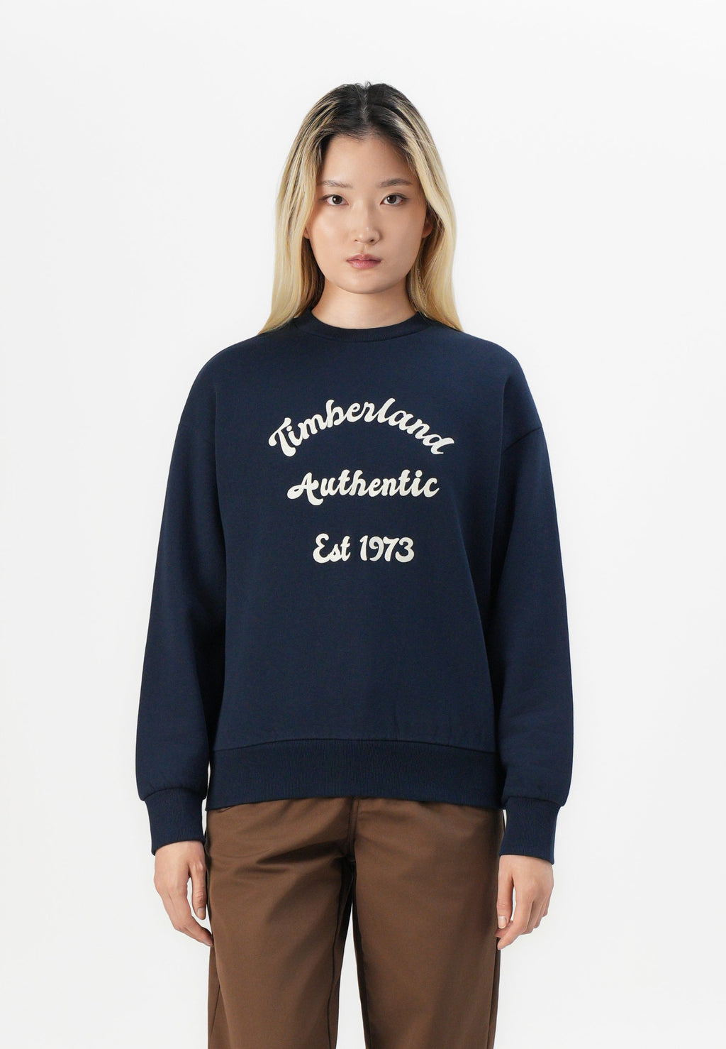 Timberland BRUSHED BACK CHEST GRAPHIC CREW