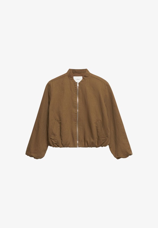 s.Oliver INDOOR-JACKE - Bomber Jacket - braun