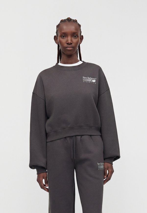 New Balance CREW - Sweatshirt - black cement
