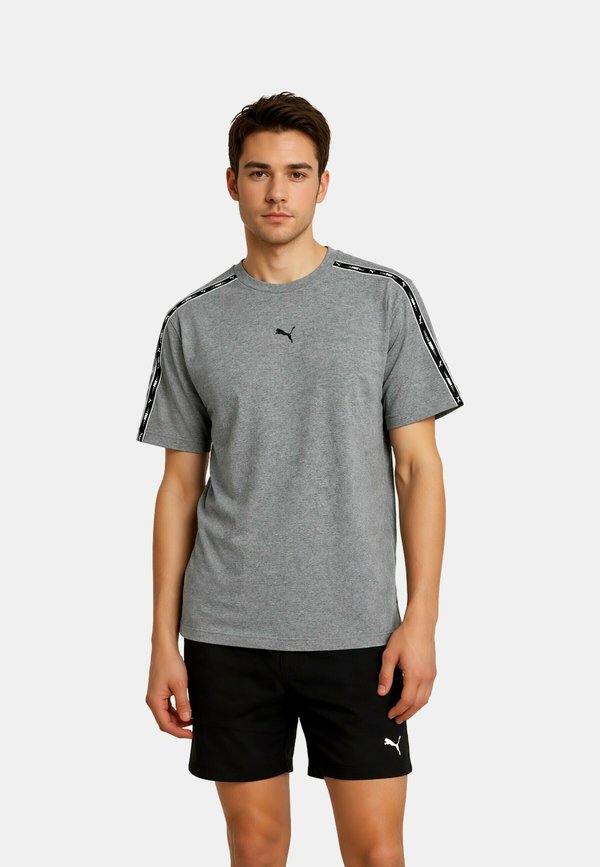 Puma ESS TAPE TEE - Print T-shirt - grau