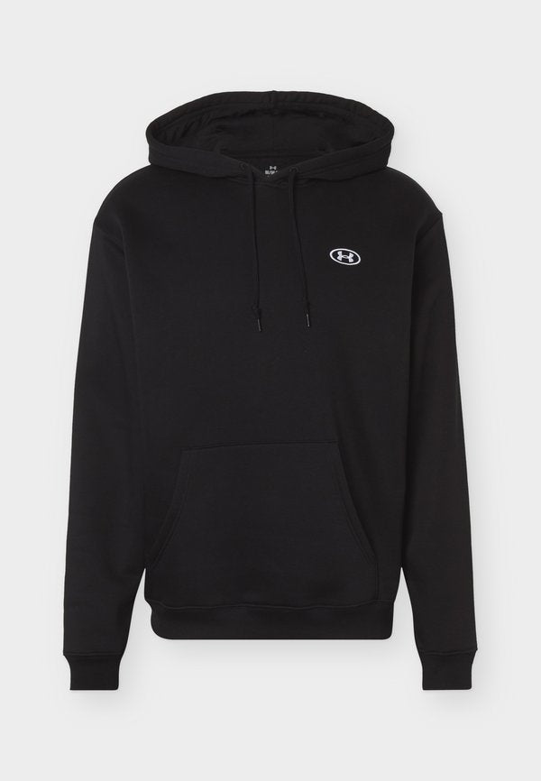 Under Armour RIVAL HOODIE - Hoodie - ultimate black/white