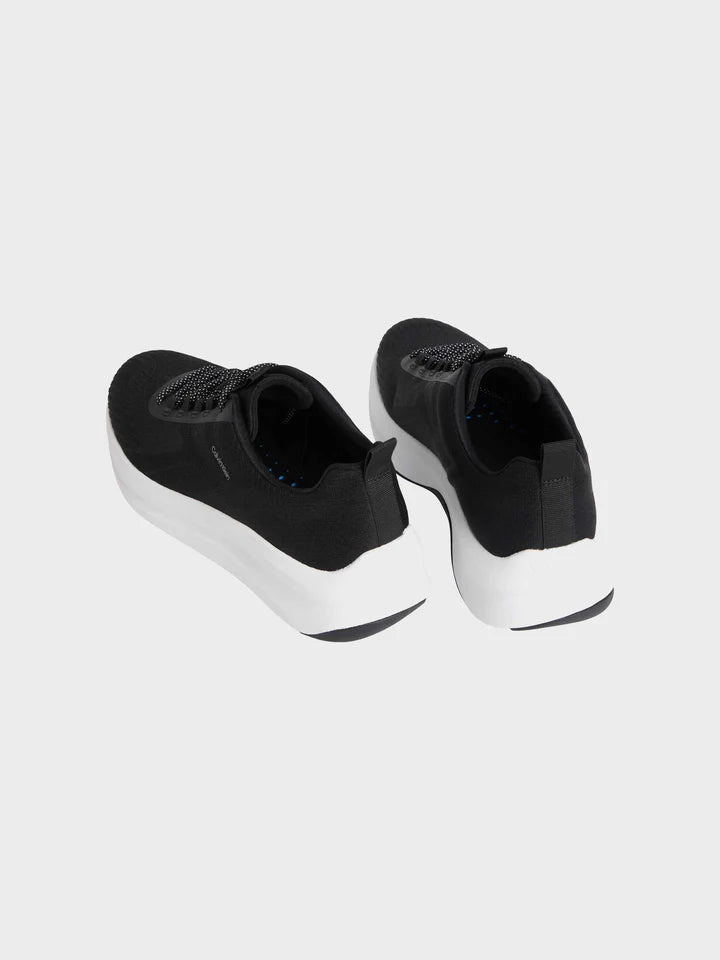 Calvin Klein CHUNKY RUN LACESOCK STRIPE - Trainers - black
