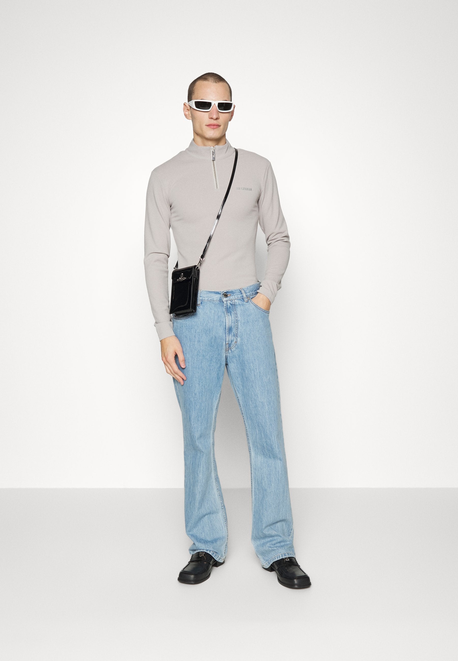Han Kjøbenhavn LOGO HALF ZIP SHARP LONG SLEEVE