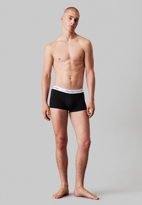 Calvin Klein Underwear LOW RISE TRUNK ICON COTTON STRETCH 5 PACK - Trunks - white/heather