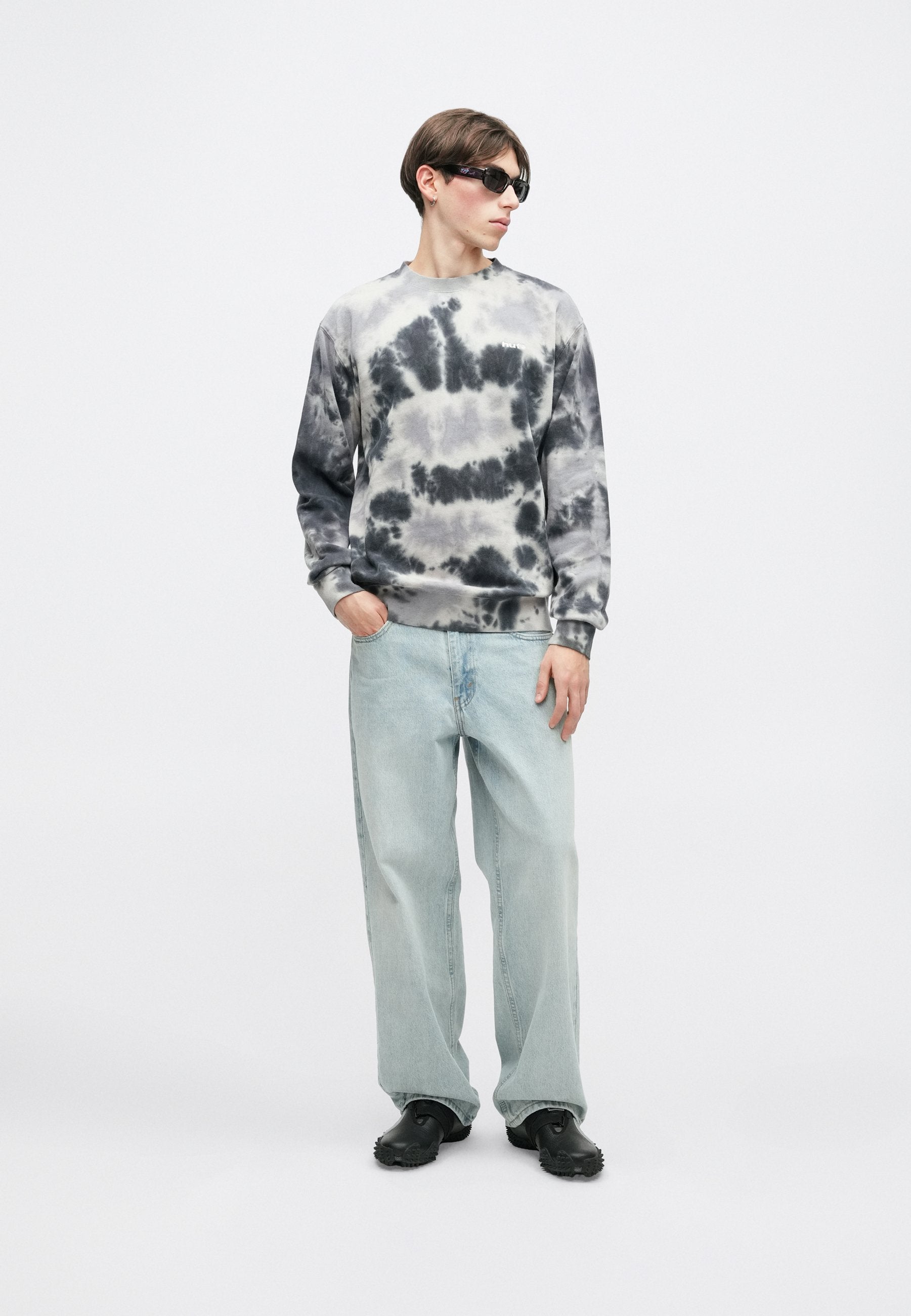 HUF TIE DYE LOGO CREW UNISEX