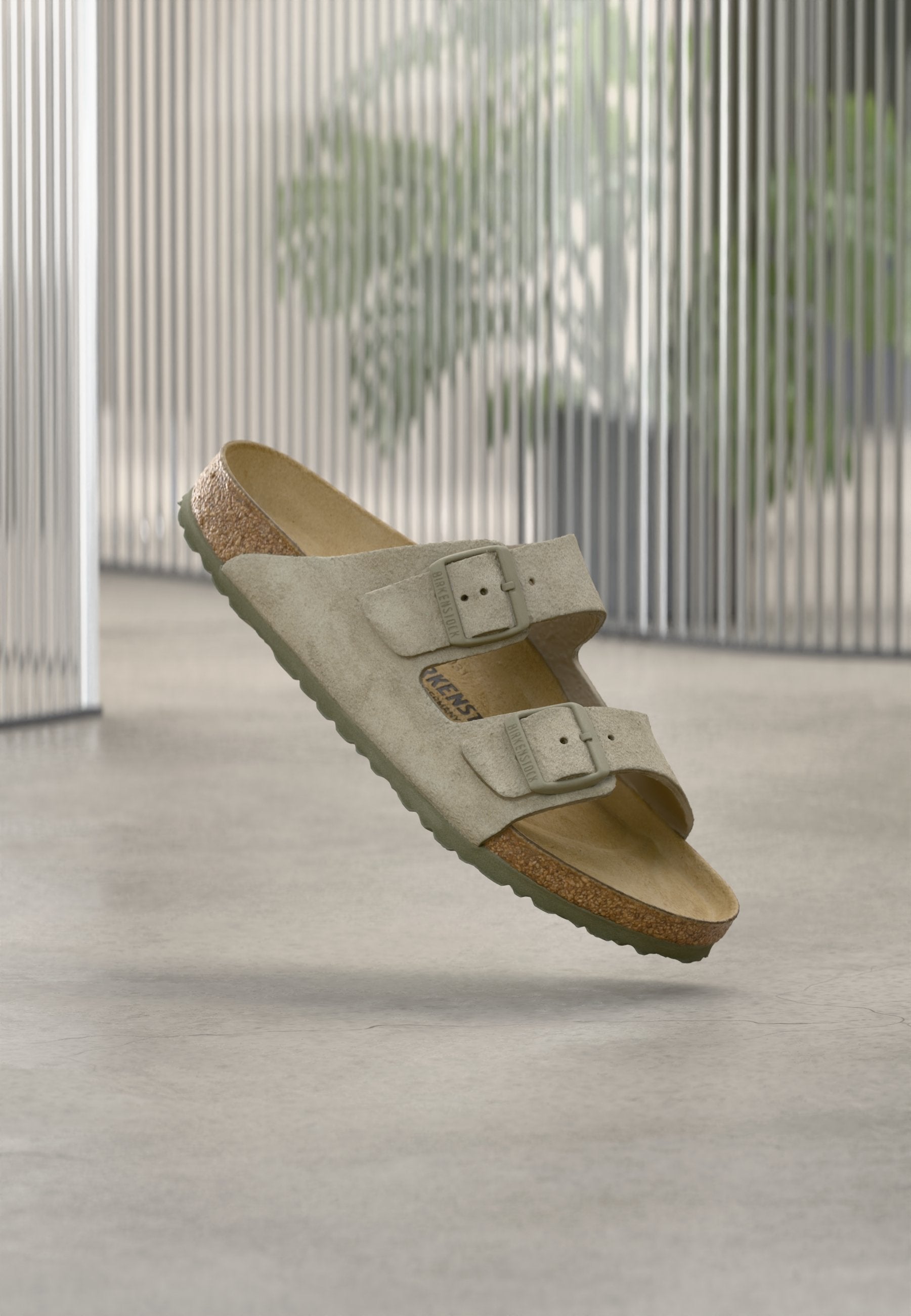 Birkenstock ARIZONA LEVE FADED KHAKIN REGULAR UNISEX