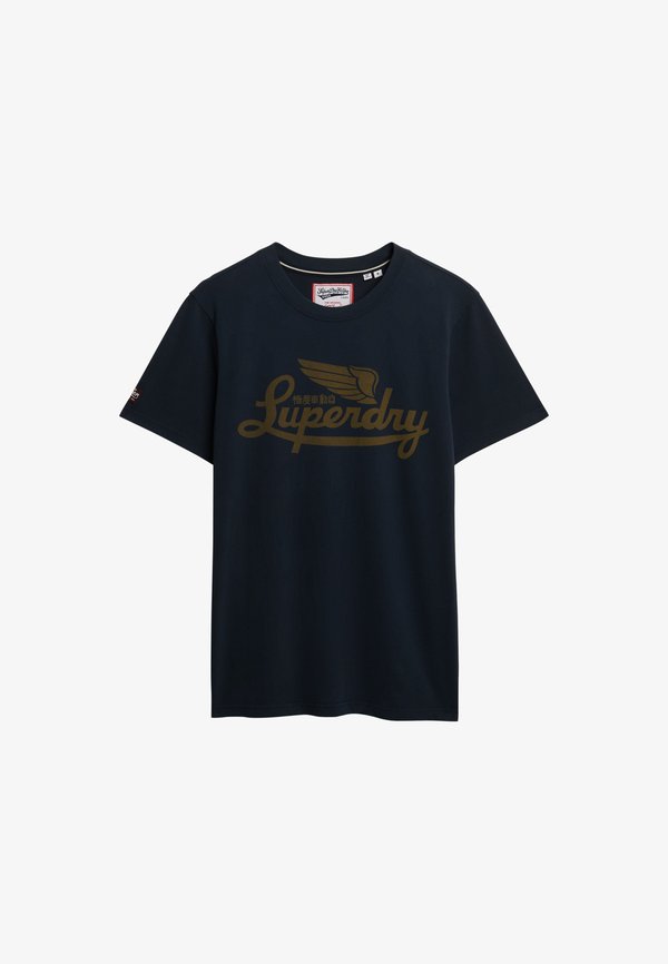 Superdry & Co HERITAGE BRAND  - Print T-shirt - eclipse navy