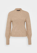 Vero Moda Petite VMPIPPA HIGHNECK - Jumper - silver mink melange