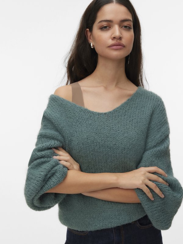 Vero Moda Knitted VMMAYBE Knitted - Jumper - laurel wreath