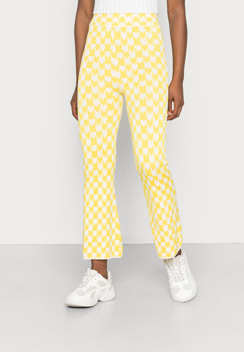 Glamorous INTARSIA WIDE LEG CROPPED TROUSER