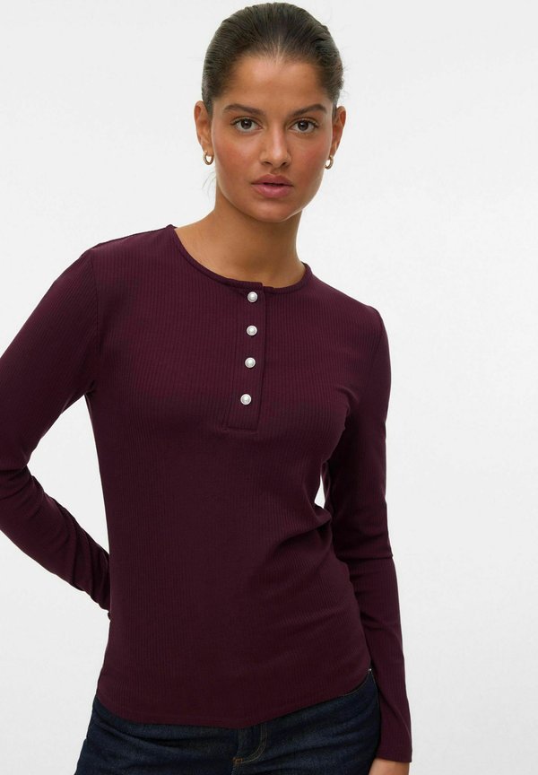 Vero Moda AWZADIE - Long sleeved top - winetasting