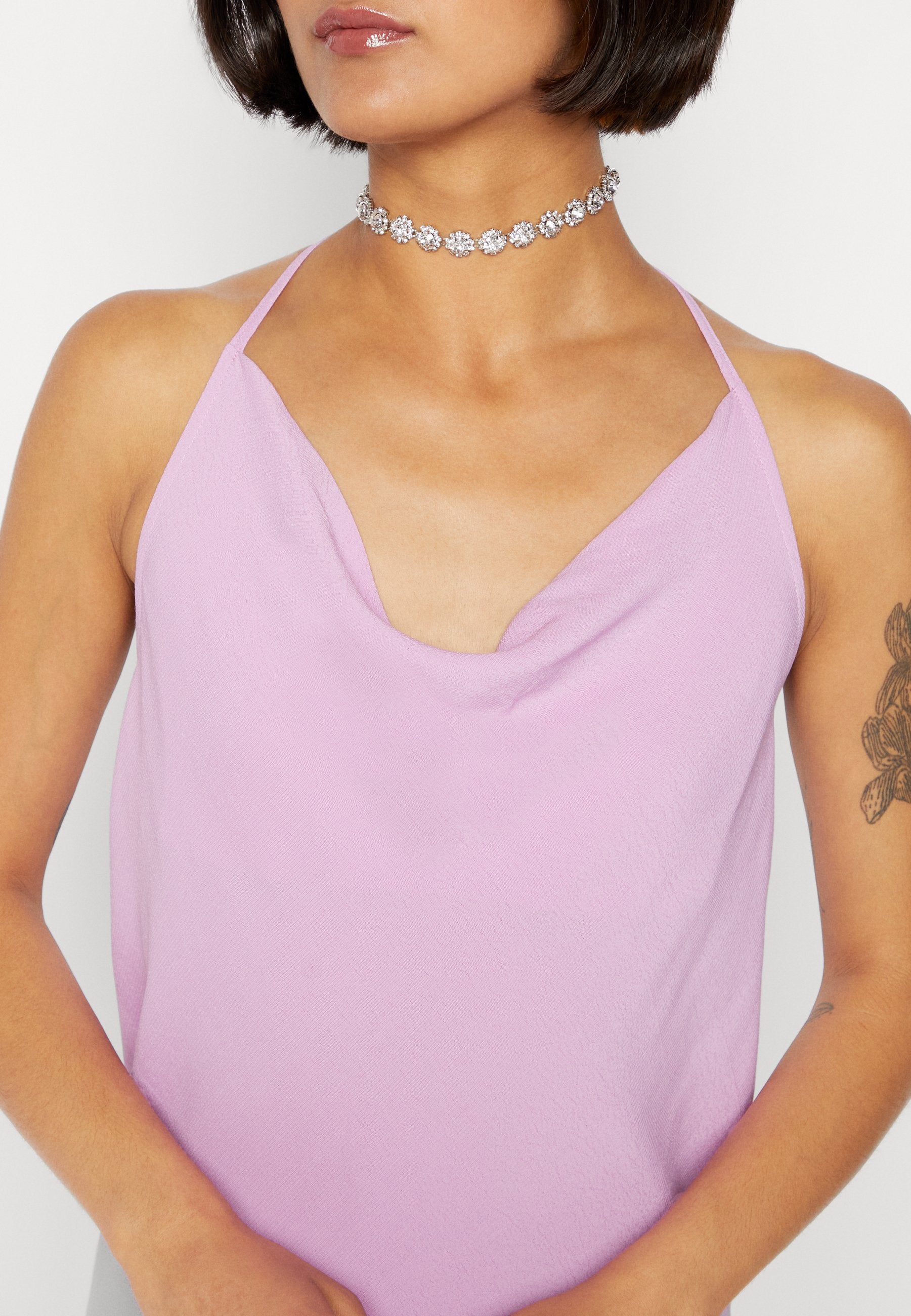 Weekday HALTER MINI SLIP DRESS