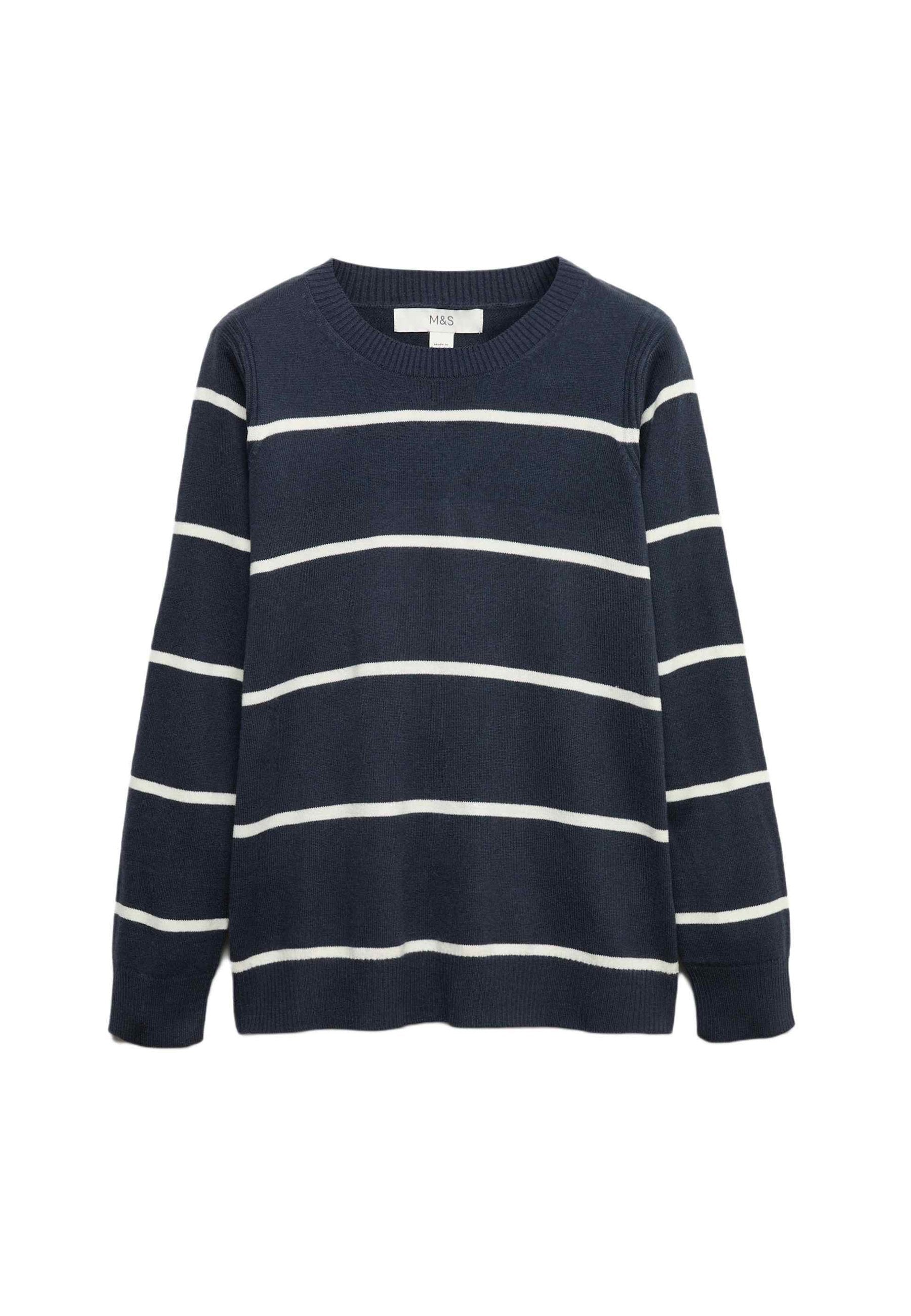 Marks & Spencer SUPERSOFT STRIPED CREW NECK