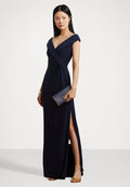 Lauren Ralph Lauren JERSEY OFF THE SHOULDER GOWN