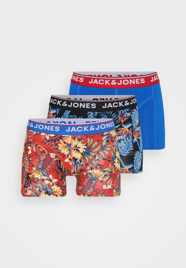 Jack & Jones Trunks 3-pack Trunks - Trunks - black/pompain red/blue lolite