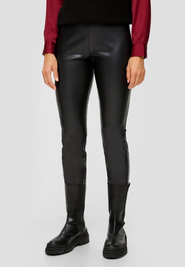 s.Oliver Leggings - Trousers - schwarz