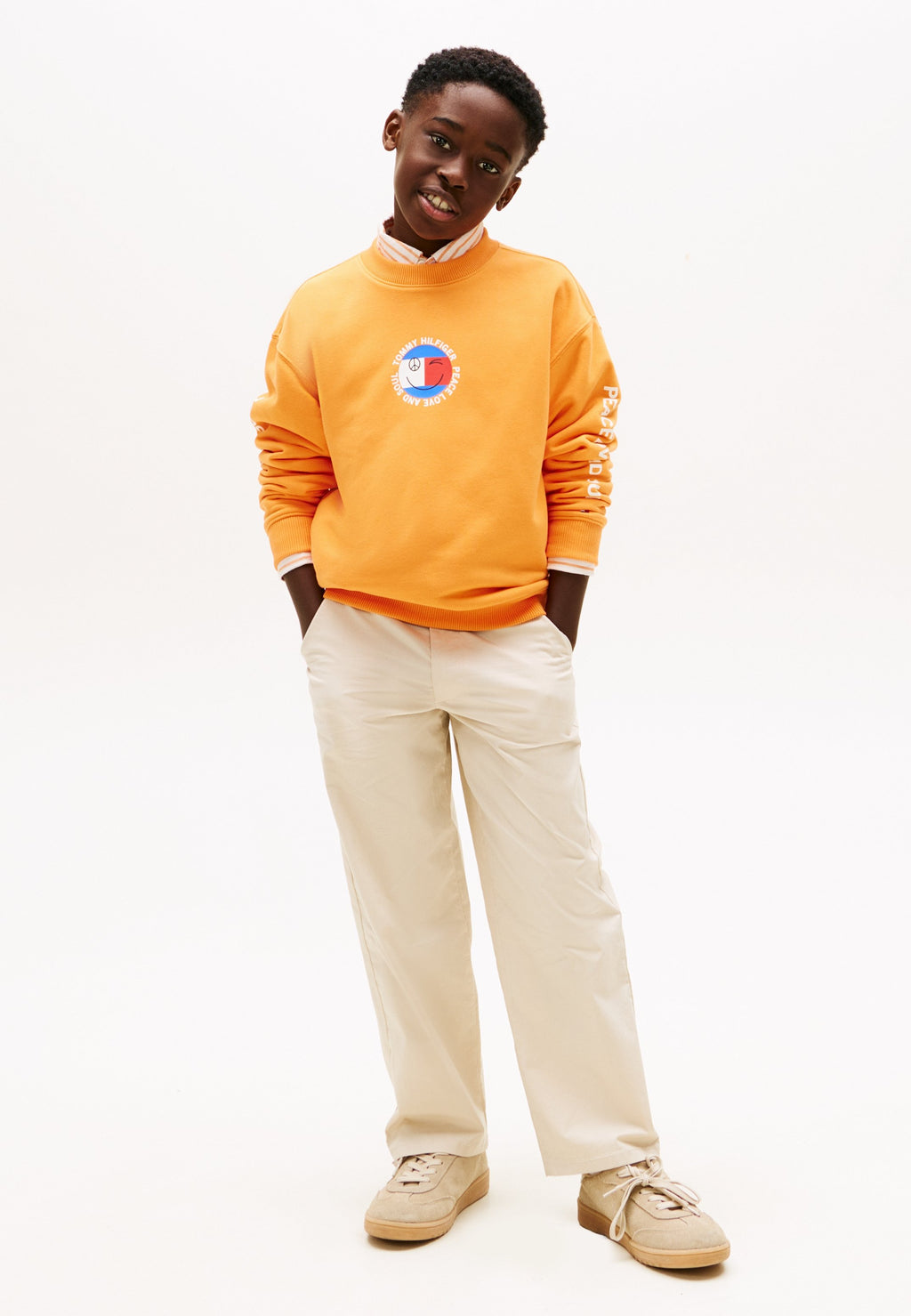 SMILEY FLAG BACK LOGO TERRY SWEATSHIRT Media 2