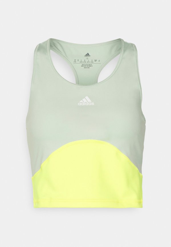 adidas Performance Top - linen green/beam yellow