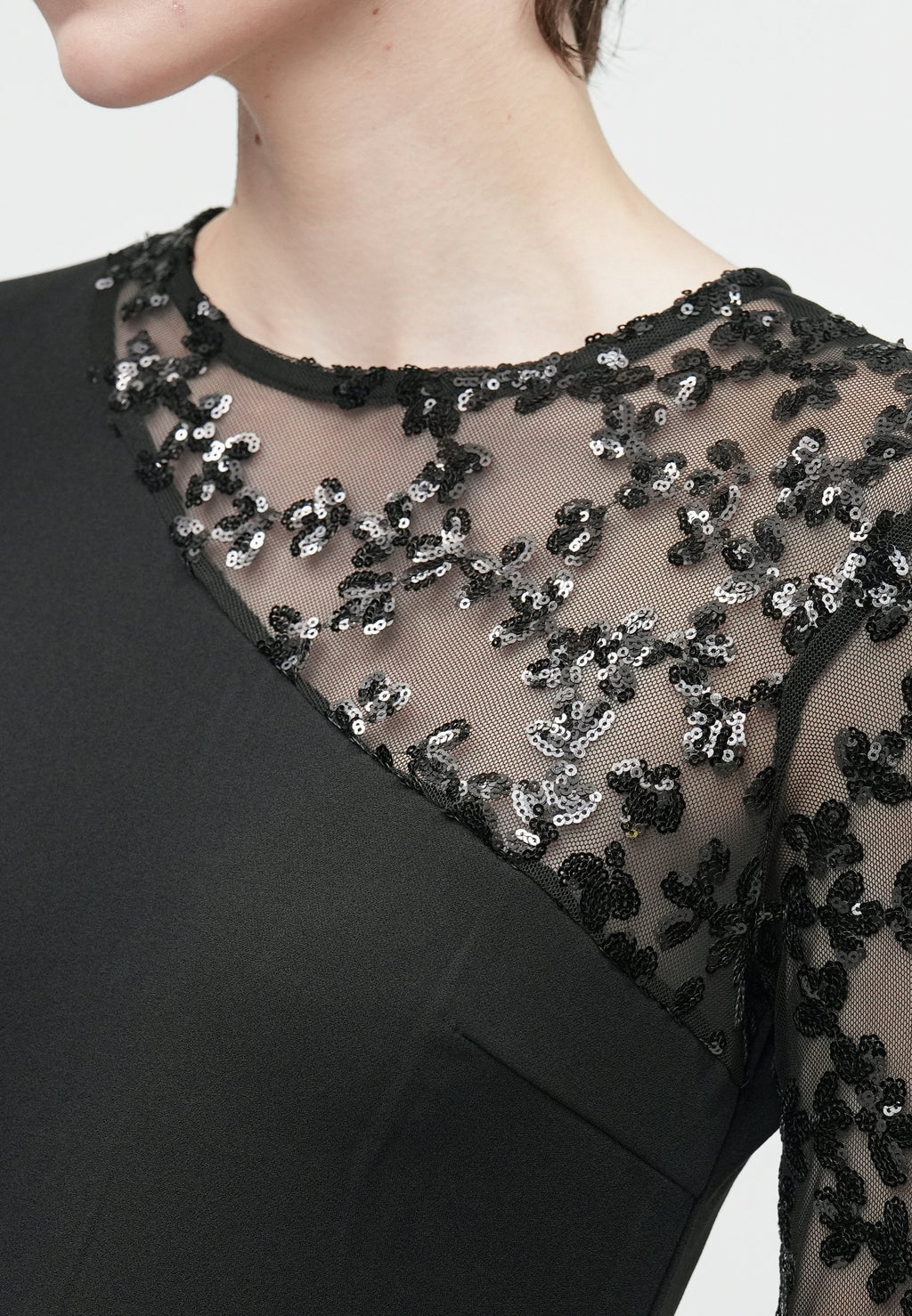 VILA VICLARA O NECK SEQUINS DRESS
