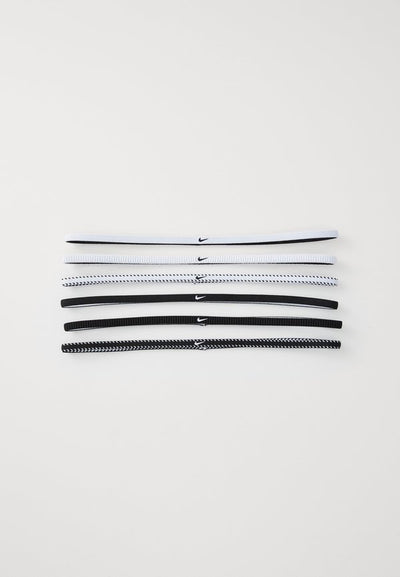 Nike Performance FLEX CLASSIC SLIM HEADBANDS 6 PACK - Other accessories - white/black