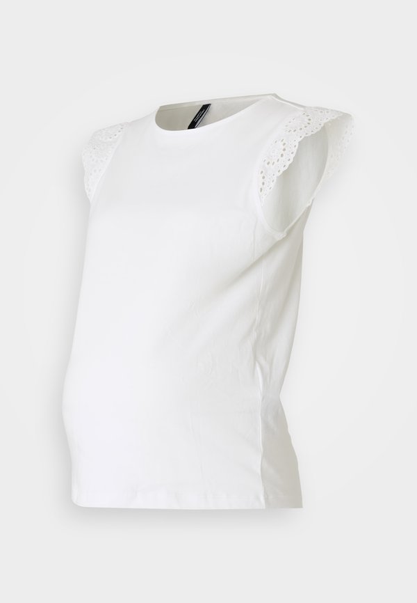 Vero Moda Maternity Maternity- - Print T-shirt - snow white