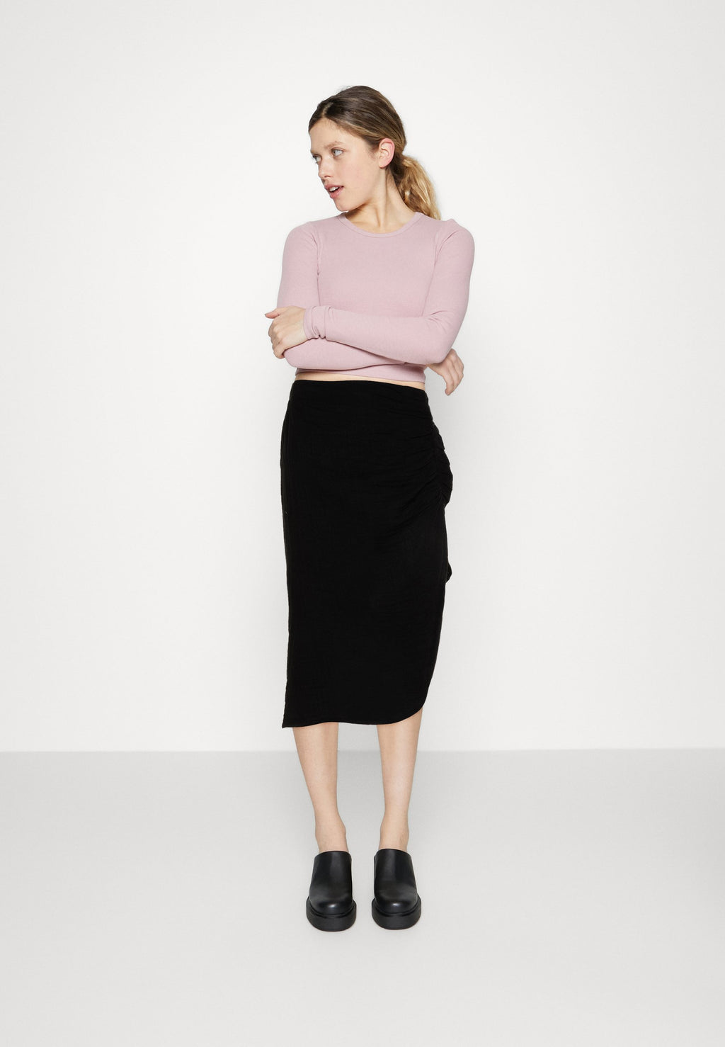Pieces PCSTINA HIGH SLIT SKIRT