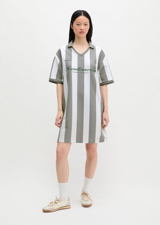 Marc O'Polo CLUB '67 FOOTBALL TRIKOT DRESS STRIPED