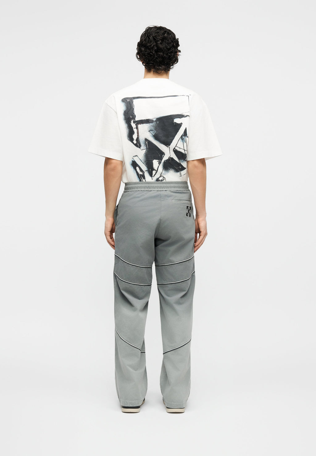 OFF-WHITE SLOUCHY TRACKPANT GARMENT DYE