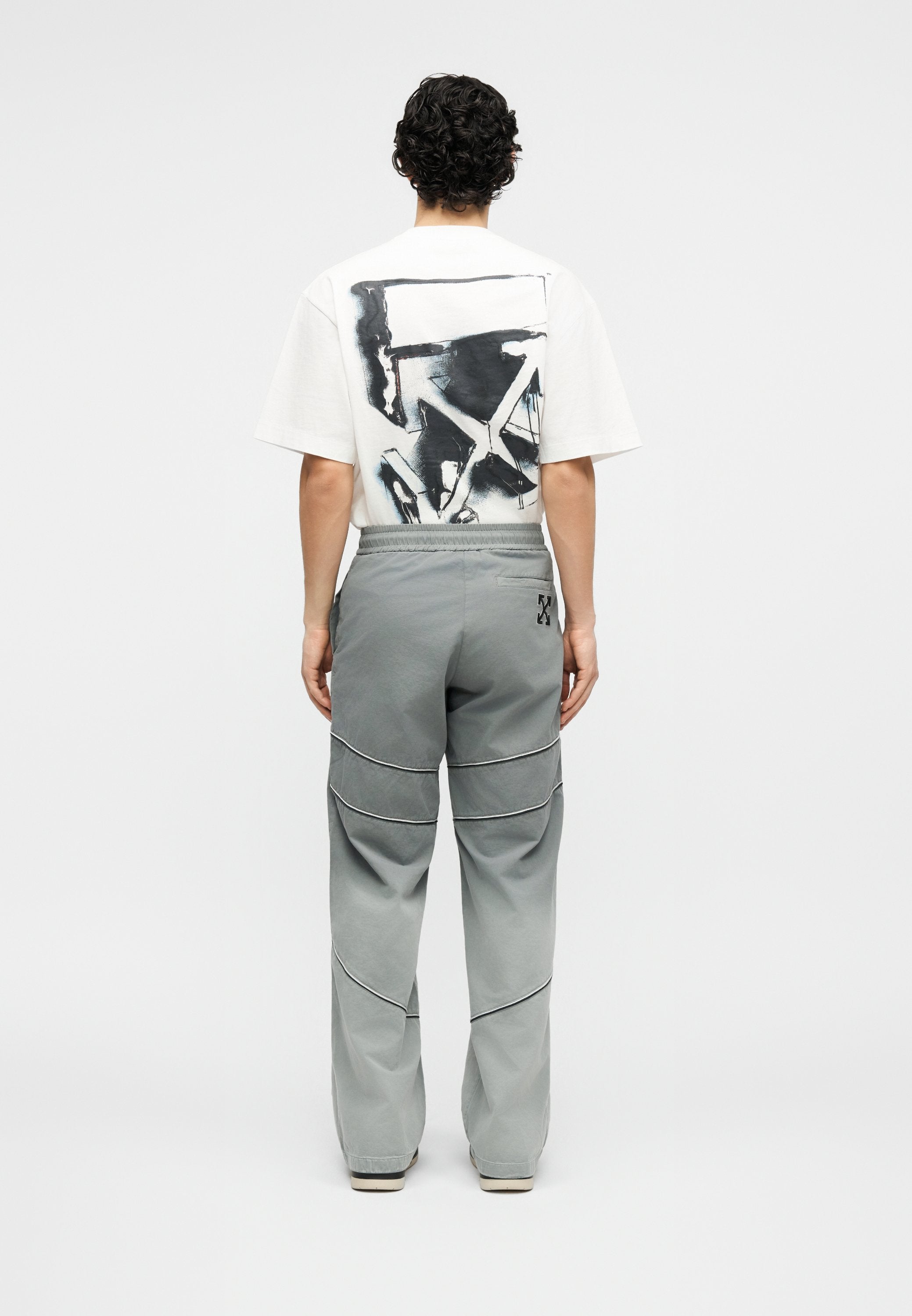 OFF-WHITE SLOUCHY TRACKPANT GARMENT DYE