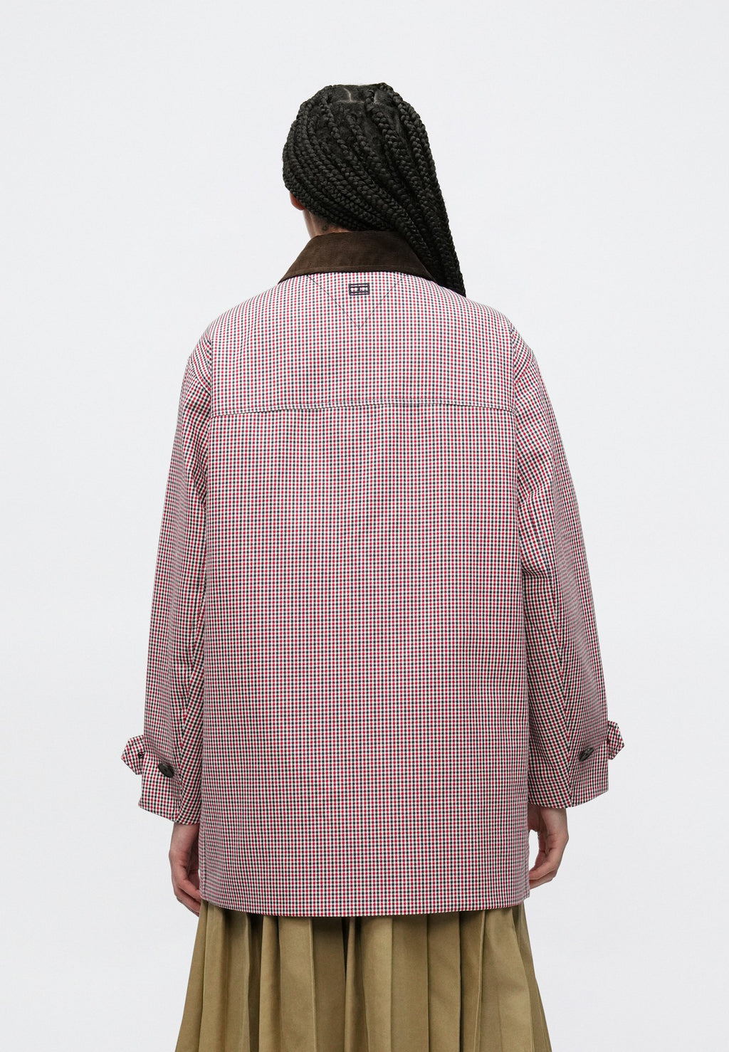 WATER REPELLENT CHECK OVERSIZED 2-IN-1 COAT Media 4