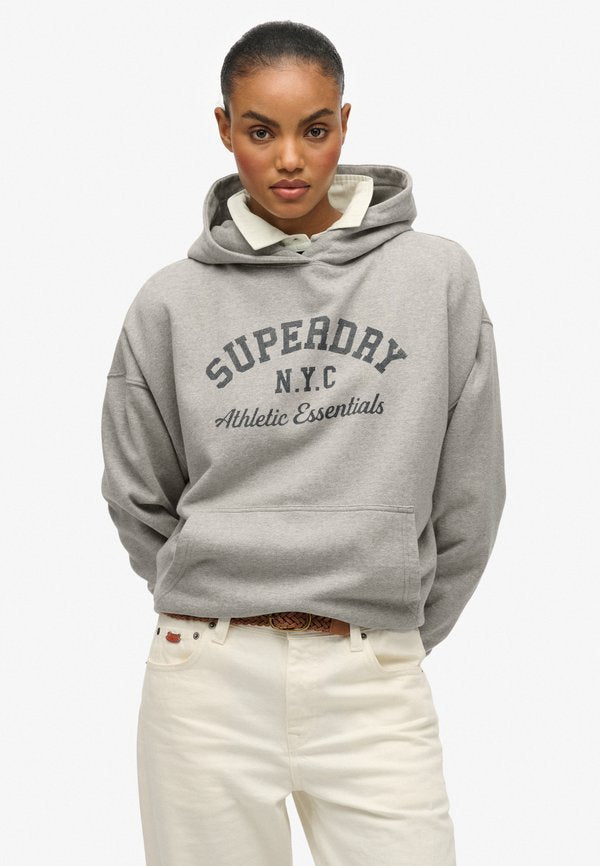 Superdry & Co ATHLETIC ESSENTIALS RELAXED - Hoodie - athletic grey marl