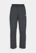 Dunkelgraue Sweatpants mit einem elastischen Bund und einem kleinen Logo auf der linken Seite. Hergestellt aus einem weichen, strukturierten Stoff. Gerader Bein Schnitt.