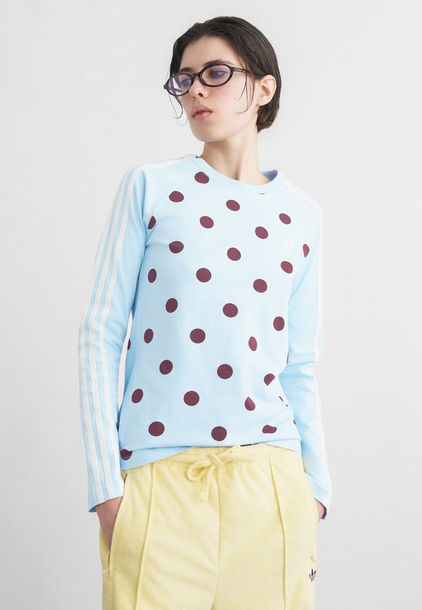 adidas Originals POLKA DOT SLIM - Long sleeved top - clear sky